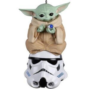 🆕 Mandalorian Child Christmas Ornament Star Wars Multi-Color Artist Stormtroope
